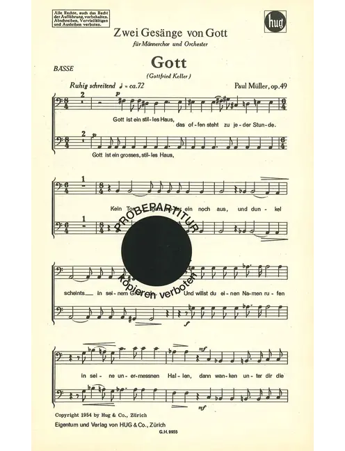 Zwei Gesänge von Gott